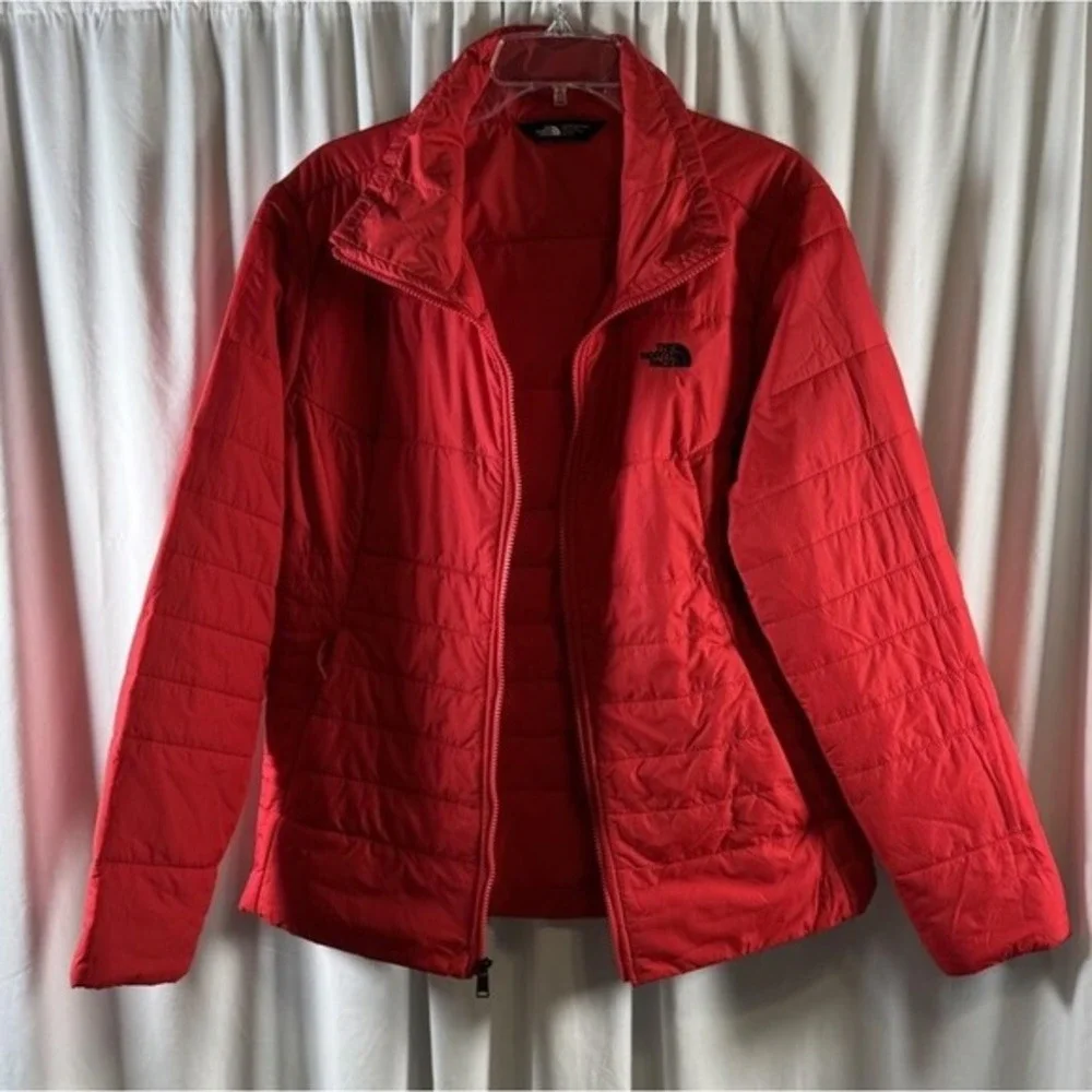 The North Face‎ Red Lightweight Puffer Jacket Full Zip Quilted XL 73-09